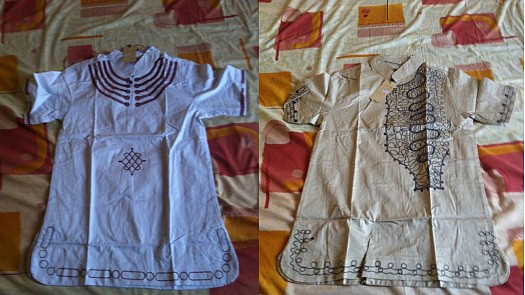 Belles chemises africaines pour l'Aid