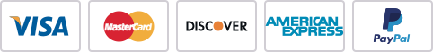 Accept Visa, Mastercard, Discover, American Express and PayPal payments