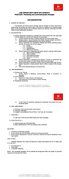 job opportunity with air djibouti -marketing & communications manager