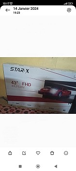 TV STAR-X 43 pouces (109cm), HDTV, noir, lecteur de carte, 2020