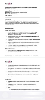 Responsable des achats extérieurs expérimenté