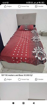 Lit simple avec matelas disponible après le 15 janvier.