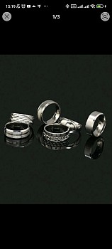 Bague en acier élégante
