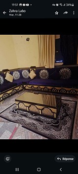 Salon acheté à Dubai, utilisé 6 mois, en excellente condition