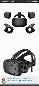 Casque VR HTC VIVE - Compatible avec GTX 970 et 4Go RAM