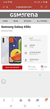 Samsung Galaxy A50s