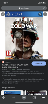 Je cherche call of duty cd ps4 modern warfare ou ops Cold War à Djibouti