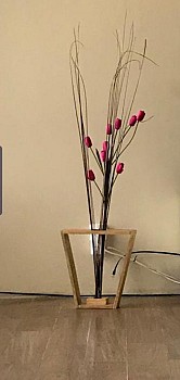 Vase / Pot de fleur + fleurs