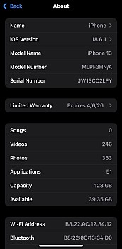 iPhone 13 Bleu 93% Batterie, Comme Neuf