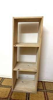 Stand en bois solide pour magasin ou exposition