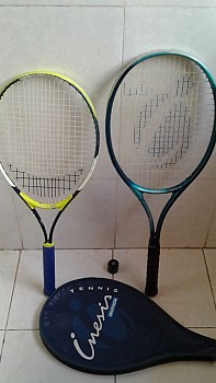 Raquettes de tennis INESIS VISTA et OSMOZ 25