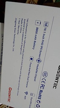 Tablette neuve, capacité 100%