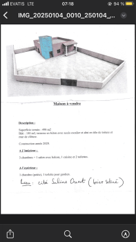 Maison à vendre avec possibilité de négociation