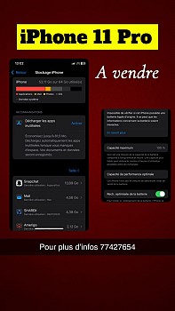 iPhone 11 Pro, état impeccable