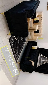 Ensemble de salon et table à manger avec accessoires