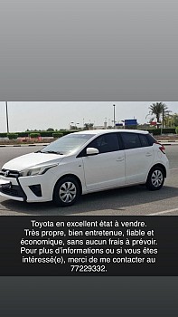 Toyota Yaris 2015, essence, automatique