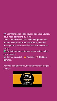 Commandes online - Expédition sécurisée de vos achats depuis Dubaï