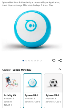 Mini Sphero connecté pour s\'amuser et programmer - Bon état à vendre