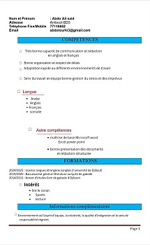 Jeune diplômé en licence, motivé et polyvalent,