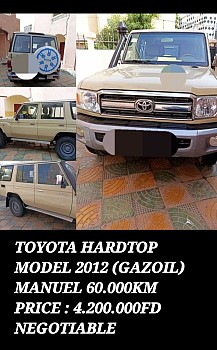 Voiture TOYOTA HARDTOP