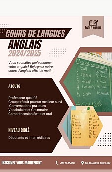 Cours d\'anglais avec programme face2face au centre-ville