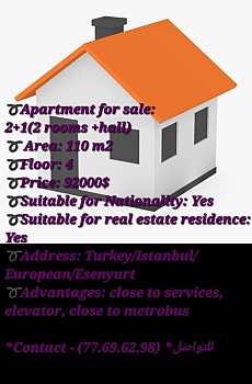 Maison 110 m2 en Turquie