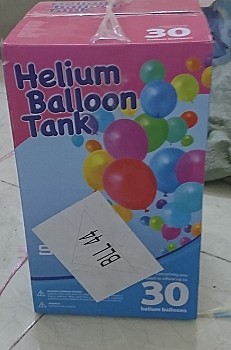 Helium balloon tank