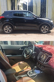 Creta Hyundai year 2019 kilometer 33000 a new used and clean car