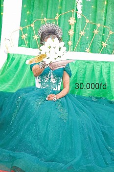 Robe de Mariage vert toute neuve