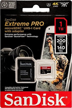 Carte micro SD SanDisk Extreme Pro 1 To = 1000 GB