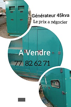 Vente un générateur 45 kva