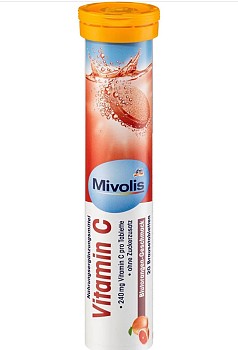 Comprimés de vitamine C à l\'orange sanguine - 240 mg par comprimé