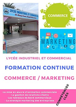 BAC PRO COMMERCE/MARKETING EN FORMATION CONTINUE