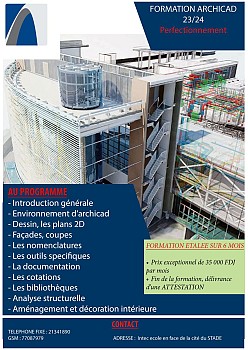 Formation en logiciel architectural \