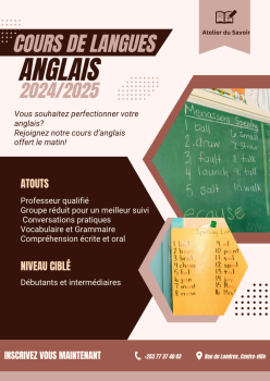 Cours d\'anglais matinal pour perfectionner votre anglais