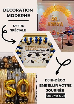 Décoration pour toutes occasions - Réservation disponible