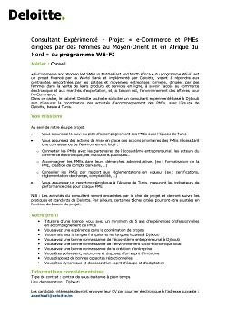 Banque mondiale - Djibouti Training e-Commerce: Recrutement d'un consultant à Djibouti