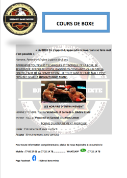Apprenez la boxe sans douleur avec Djibouti Boxe Mixte !