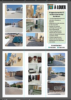 Appartements meublés avec vue sur la mer à louer à Héron
