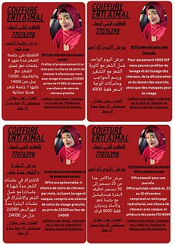 Offres de fin d\'année au salon de beauté Enti Ajmal.