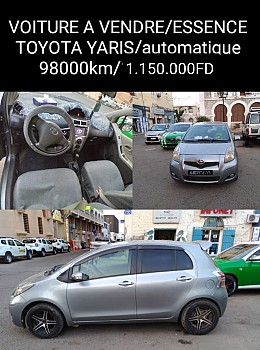 VOITURE A VENDRE TOYOTA YARIS