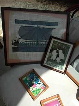 Tableaux-cadres sous verre décoratifs