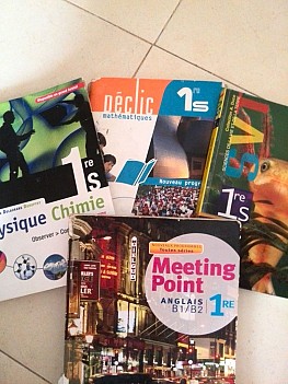 Manuels scolaires classe de première S (le lot ou à l'unité)