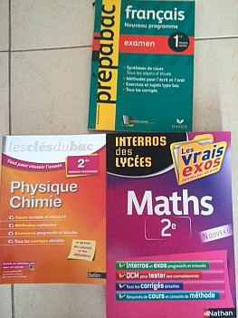 livres scolaires de révisions classes de seconde et première