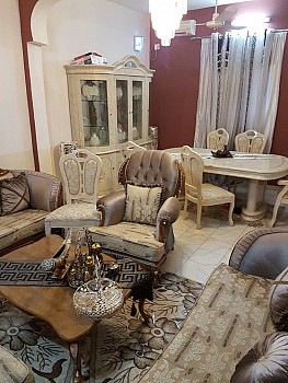Turkish Sofa and dining table + cabinet