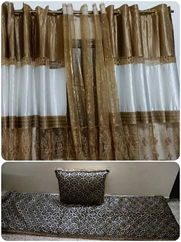 Tissus pour qaci avec rideau