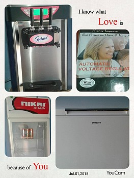 2 refrigerateur pour boutique et une machine a miko