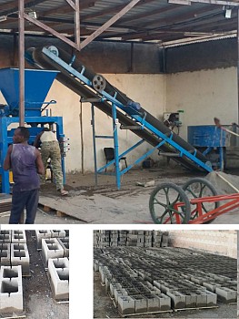 Machine à fabriquer des parpaings/briques/pavés