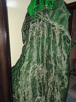 Boubou vert pour mariée