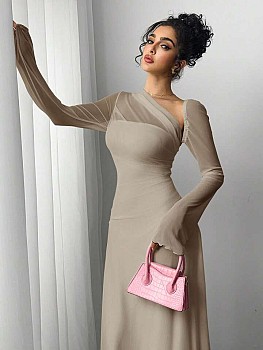 Robe élégante asymétrique pour soirées habillées